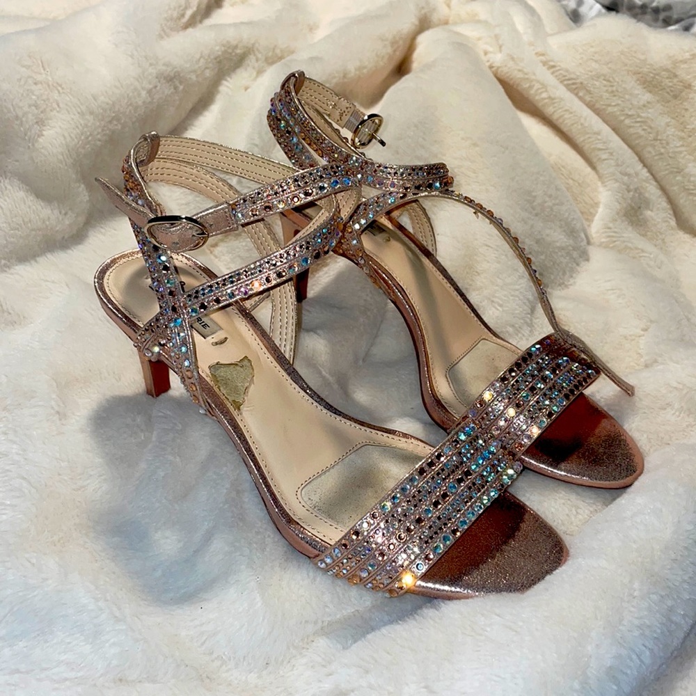 Fancy sparkle shoes bridal bridesmaid formal